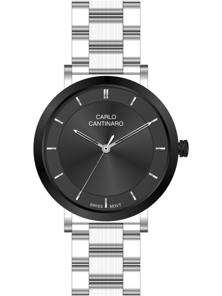 Carlo Cantinaro CC1002LB001 Damenuhr, stainless steel Armband