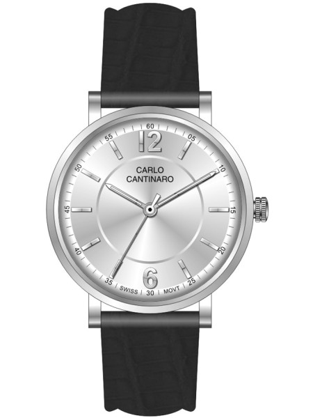 Carlo Cantinaro CC1003GL006 men's watch, real leather strap