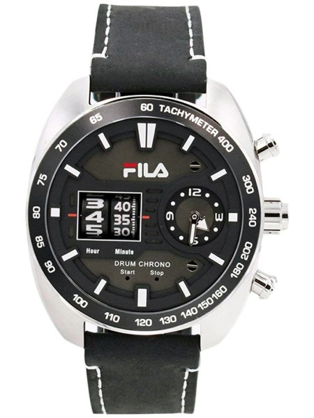 FILA 38-846-001 men's watch, real leather strap
