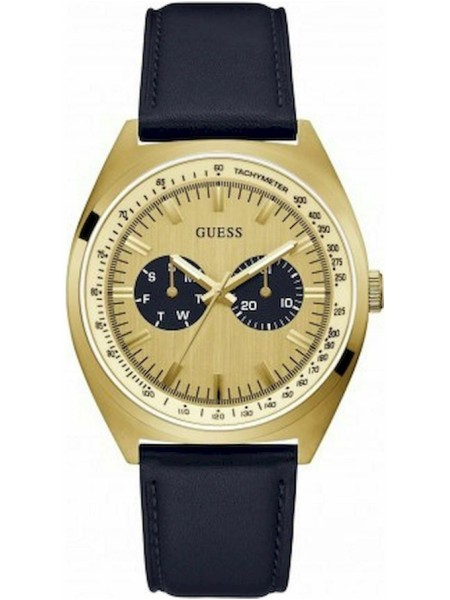 Guess GW0212G1 men's watch, cuir véritable strap