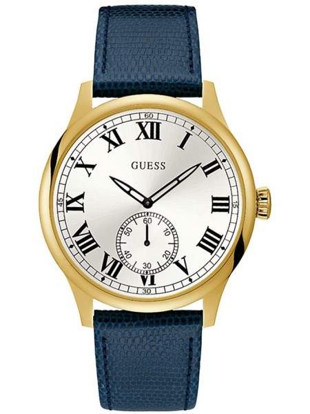 Guess W1075G2 men's watch, real leather strap