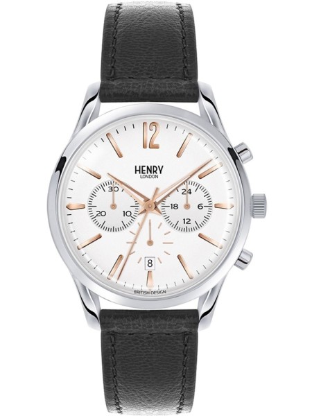 Henry London HL39-CS-0009 ladies' watch, real leather strap