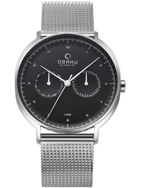 Obaku V193GMCBMC men's watch, stainless steel strap