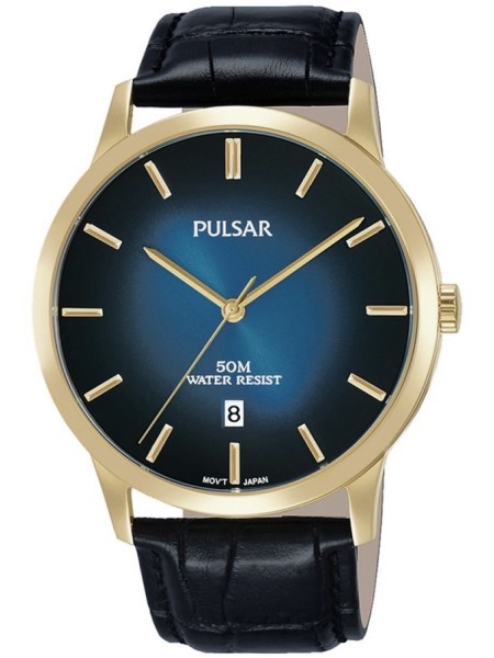 Pulsar PS9532X1 men's watch, real leather strap