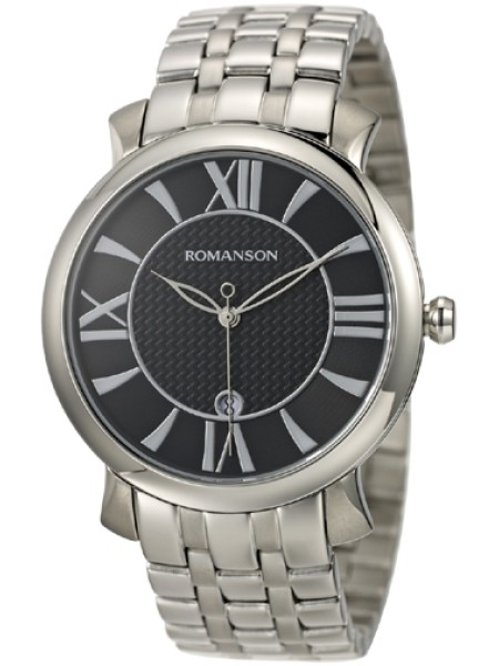 Romanson TM1256MM1WA32W montre pour homme, acier inoxydable sangle