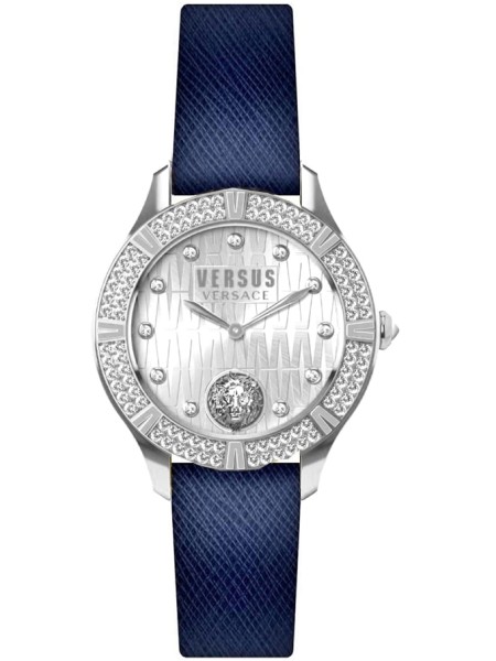Versus by Versace Canton Road VSP261219 Relógio para mulher, pulseira de cuero real
