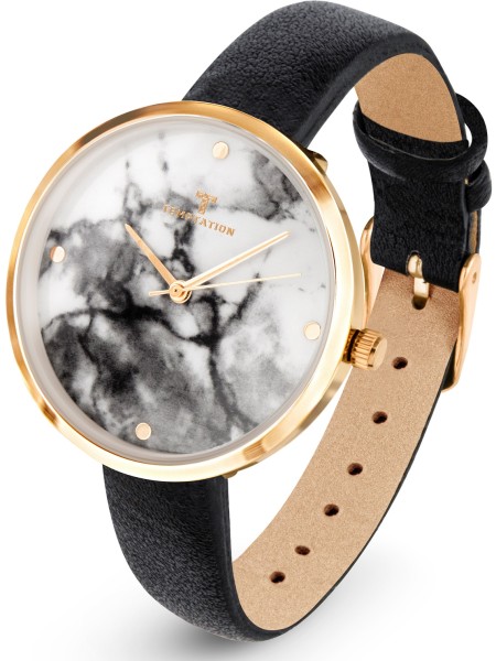 Temptation TEA-2019-03 γυναικείο ρολόι, με λουράκι real leather