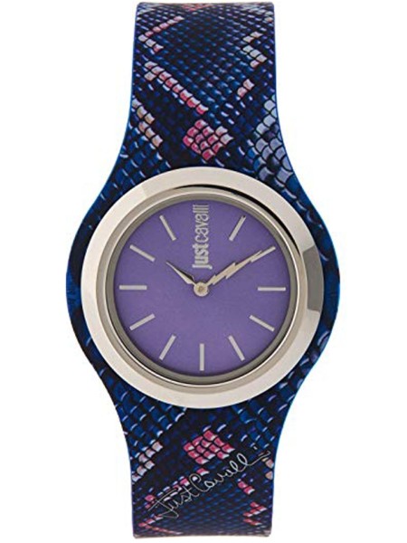Just Cavalli JC1L019P0035 Relógio para mulher, pulseira de silicona / caucho