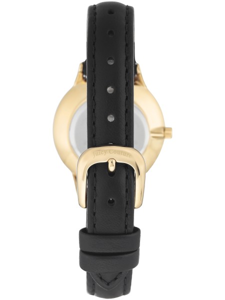 Juicy Couture JC/1070CHBK ladies' watch, real leather strap