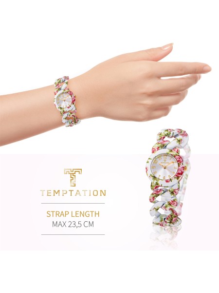 Temptation TEA-2015-02 Relógio para mulher, pulseira de aleación