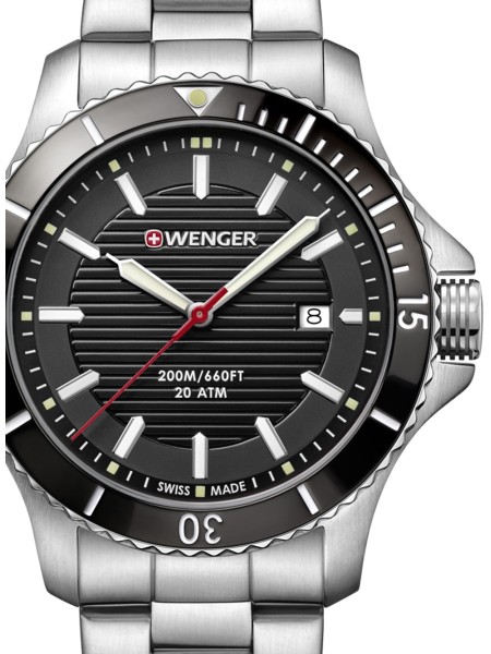 Wenger 01.0641.118 men's watch, stainless steel strap
