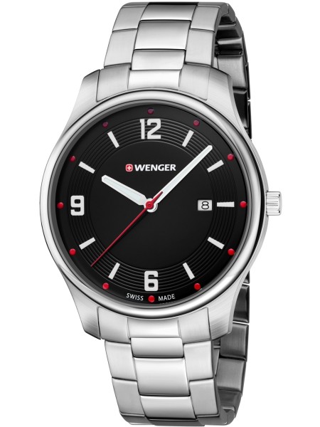 Wenger City Active 01.1441.110 men's watch, stainless steel strap
