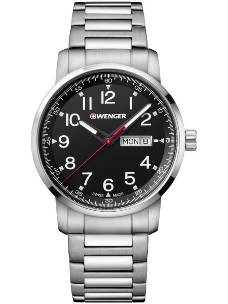Wenger Attitude 01.1541.107 men's watch, stainless steel strap