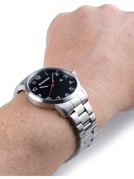 Wenger Avenue 01.1641.102 men's watch, acier inoxydable strap