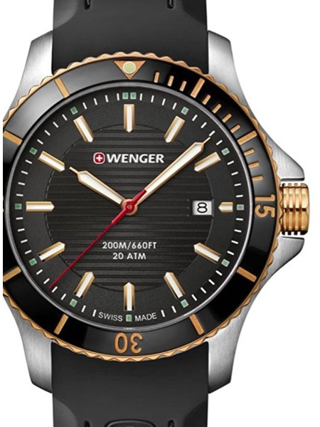 Wenger 01.0641.126 montre pour homme, silicone sangle