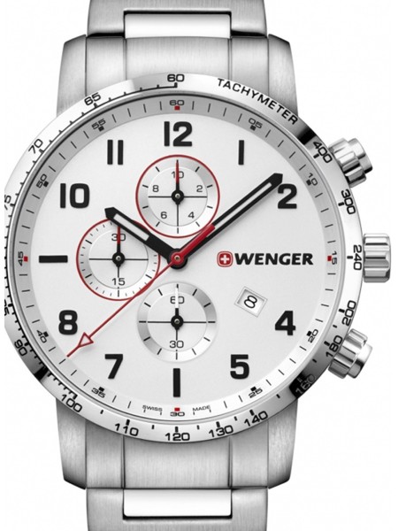 Wenger Attitude 01.1543.110 men's watch, stainless steel strap
