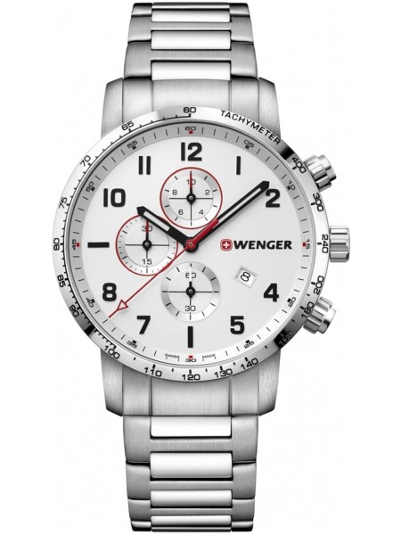 Wenger Attitude 01.1543.110 men's watch, stainless steel strap