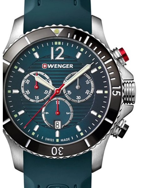 Wenger 01.0643.114 men's watch, silicone strap
