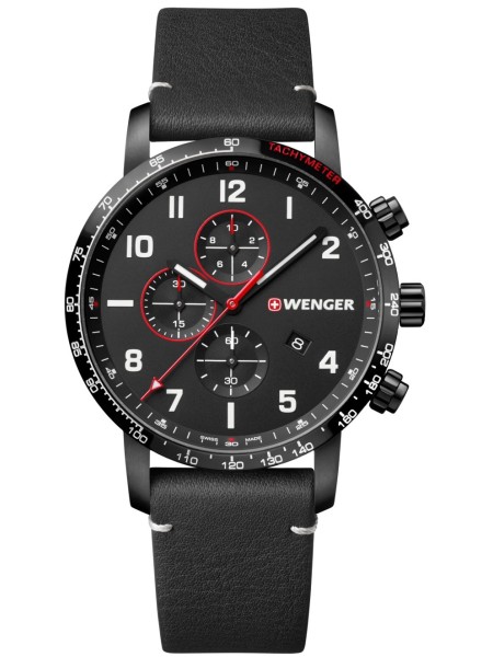 Wenger Attitude 01.1543.106 men's watch, cuir véritable strap