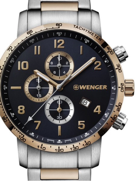 Wenger Attitude Chrono 01.1543.116 men's watch, stainless steel strap