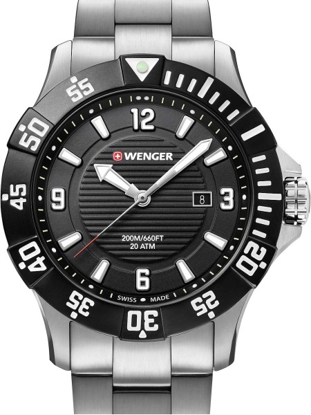 Wenger Seaforce Diver 200M - 01.0641.131 herrklocka, rostfritt stål armband