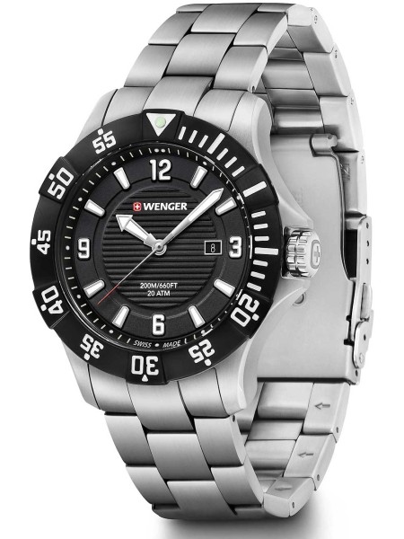 Wenger Seaforce Diver 200M - 01.0641.131 montre pour homme, acier inoxydable sangle