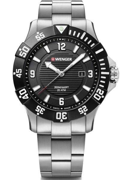 Wenger Seaforce Diver 200M - 01.0641.131 montre pour homme, acier inoxydable sangle