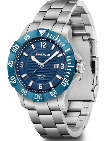Wenger Seaforce Diver 200M - 01.0641.133 montre pour homme, acier inoxydable sangle