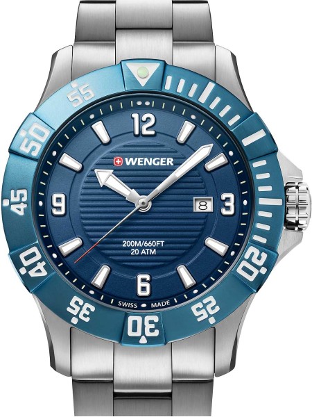 Wenger Seaforce Diver 200M - 01.0641.133 herreur, rustfrit stål rem