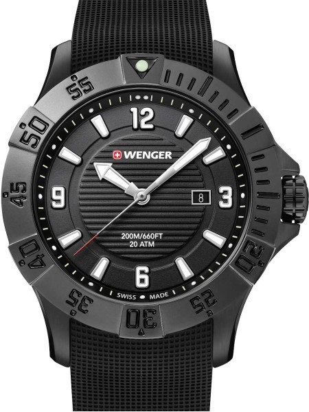 Wenger Seaforce Diver 200M - 01.0641.134 montre pour homme, silicone sangle