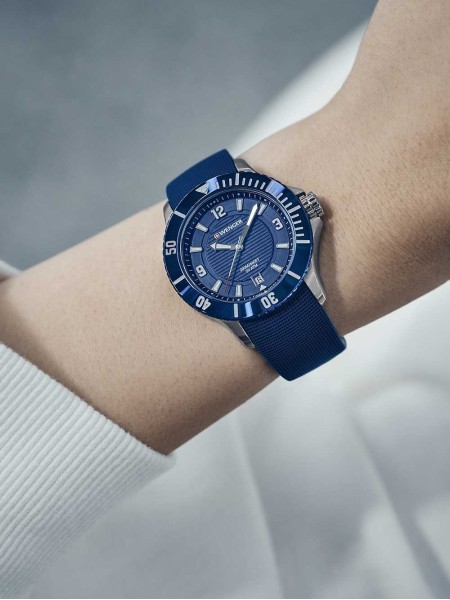 Wenger Seaforce 01.0621.112 Relógio para mulher, pulseira de silicona