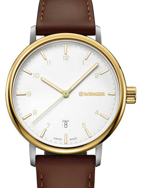 Wenger Urban Classic 01.1731.118 men's watch, cuir véritable strap