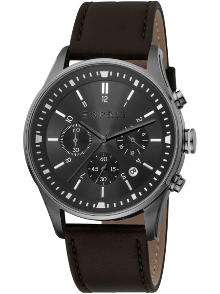 Esprit ES1G209L0055 men's watch, real leather strap