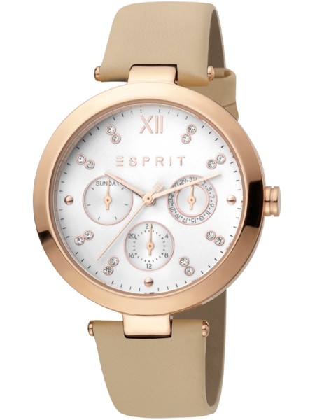 Esprit ES1L213L0025 damklocka, äkta läder armband