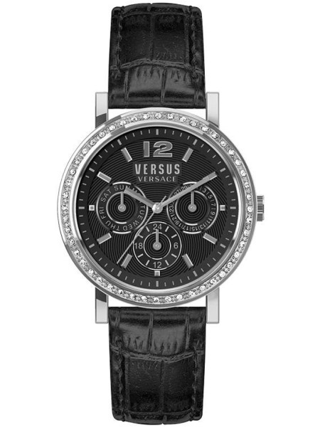 Versus by Versace Manhasset VSPOR2119 Relógio para mulher, pulseira de cuero real