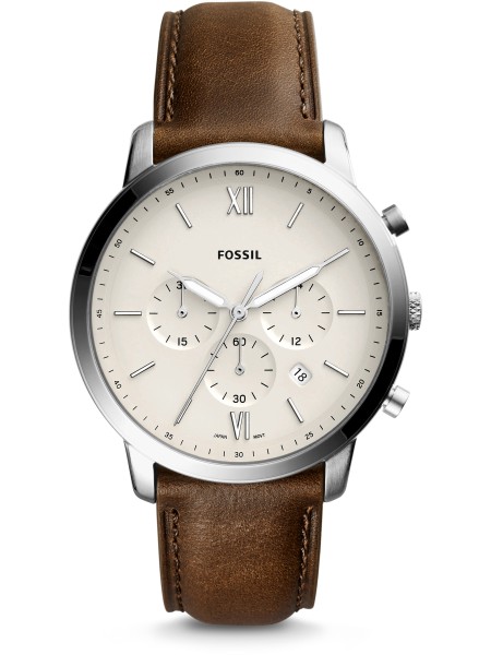 Fossil FS5380 men's watch, cuir véritable strap