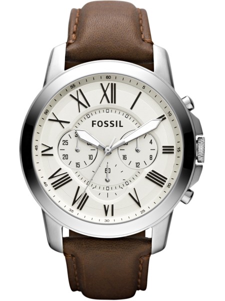 Fossil FS4735IE men's watch, real leather strap