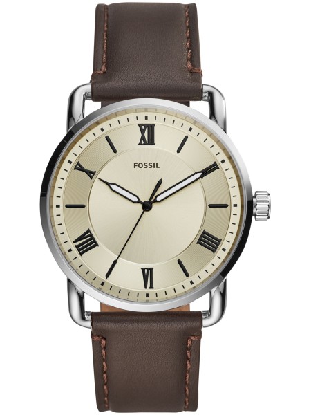 Fossil FS5663 men's watch, real leather strap