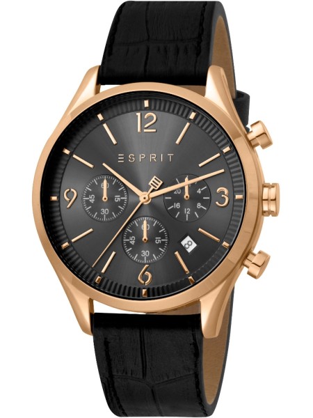 Esprit ES1G210L0045 men's watch, real leather strap