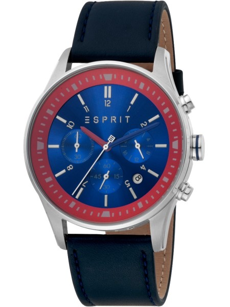 Esprit ES1G209L0025 herenhorloge, echt leer bandje
