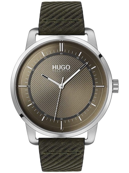 Hugo Boss H1530101 herrklocka, äkta läder armband