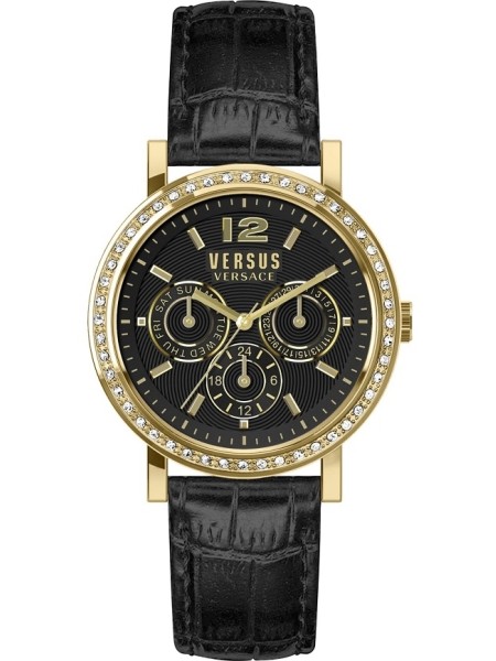 Versus Versace VSPOR2319 ladies' watch, real leather strap