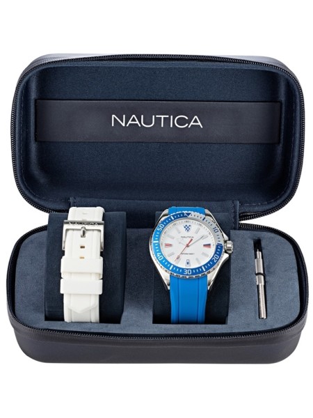 Nautica NAPCPS015 men's watch, silicone strap