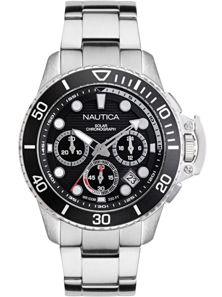 Nautica NAPBSC906 men's watch, stainless steel strap