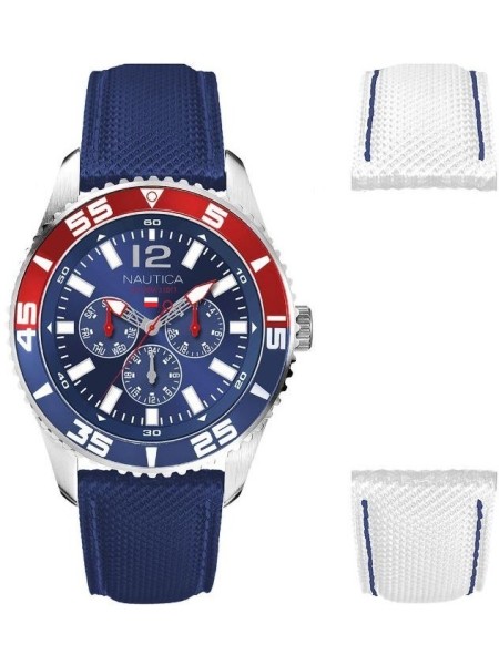 Nautica NAPWHC004 men's watch, silicone strap
