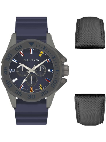 Nautica NAPMIA008 men's watch, silicone strap