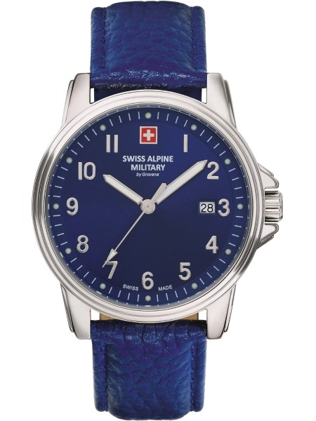 Swiss Alpine Military Uhr SAM7011.1535 Reloj para hombre, correa de cuero real