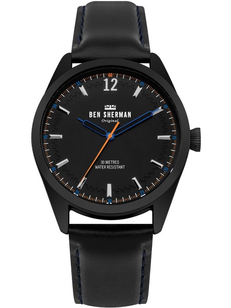 Ben Sherman WB019BB men's watch, cuir de veau strap