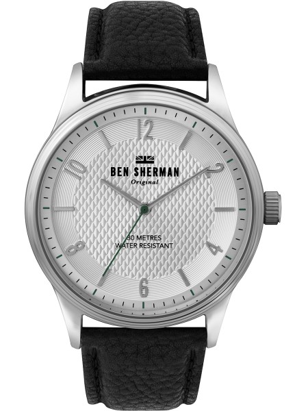 Ben Sherman WB025B Reloj para hombre, correa de piel de becerro