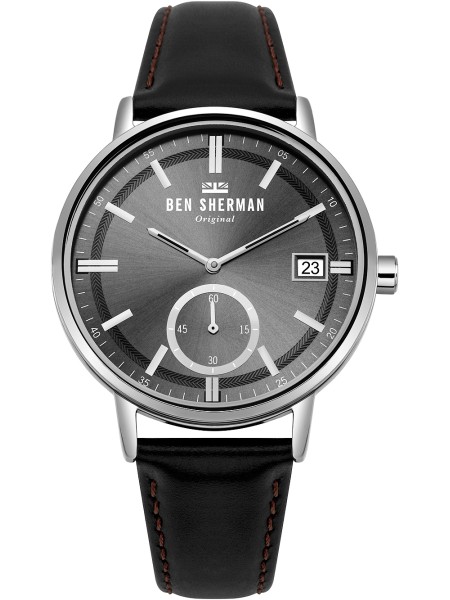 Ben Sherman Portobello Professional Date WB071BB men's watch, cuir de veau strap